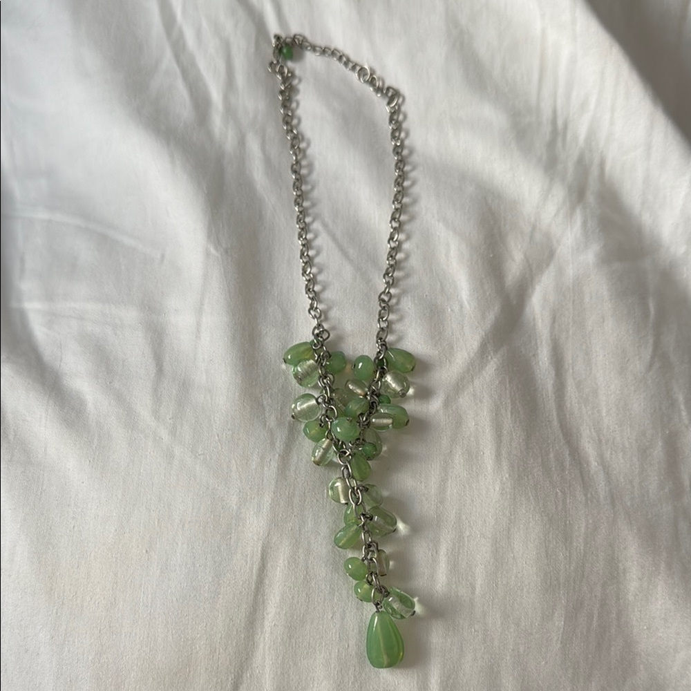 Elegant Green Beaded Necklace